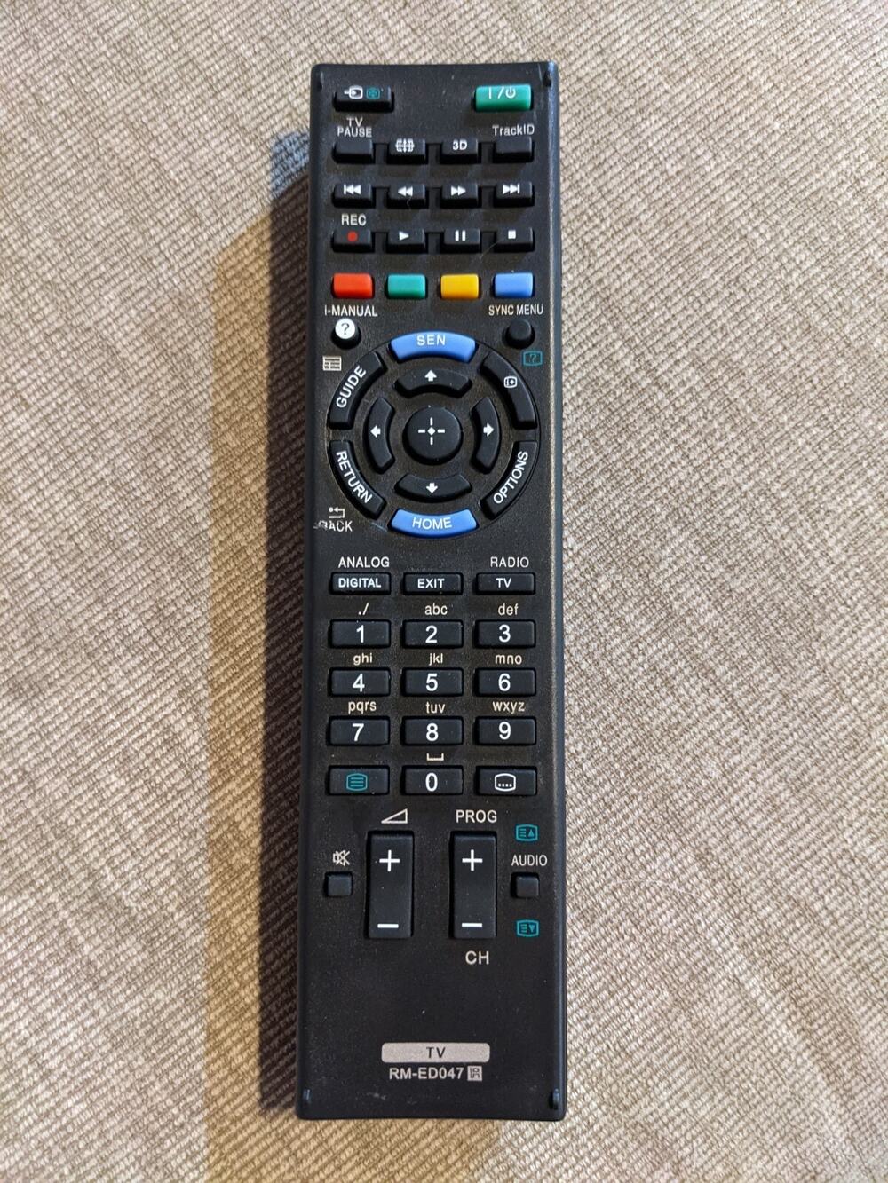 Unbranded Replacement Sony TV RM-ED047 Remote Control IR Tested And Works